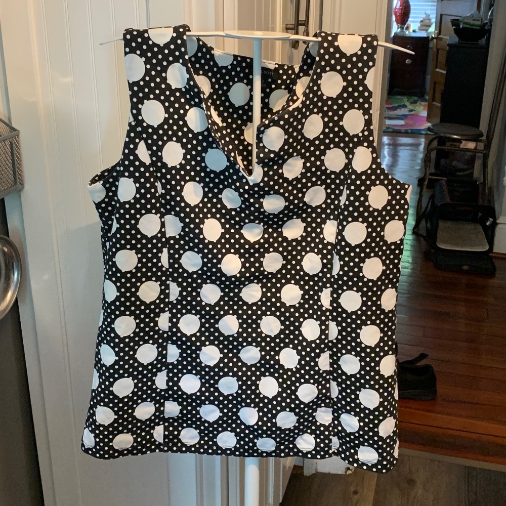 Talbots polka dot top. Worn once.
